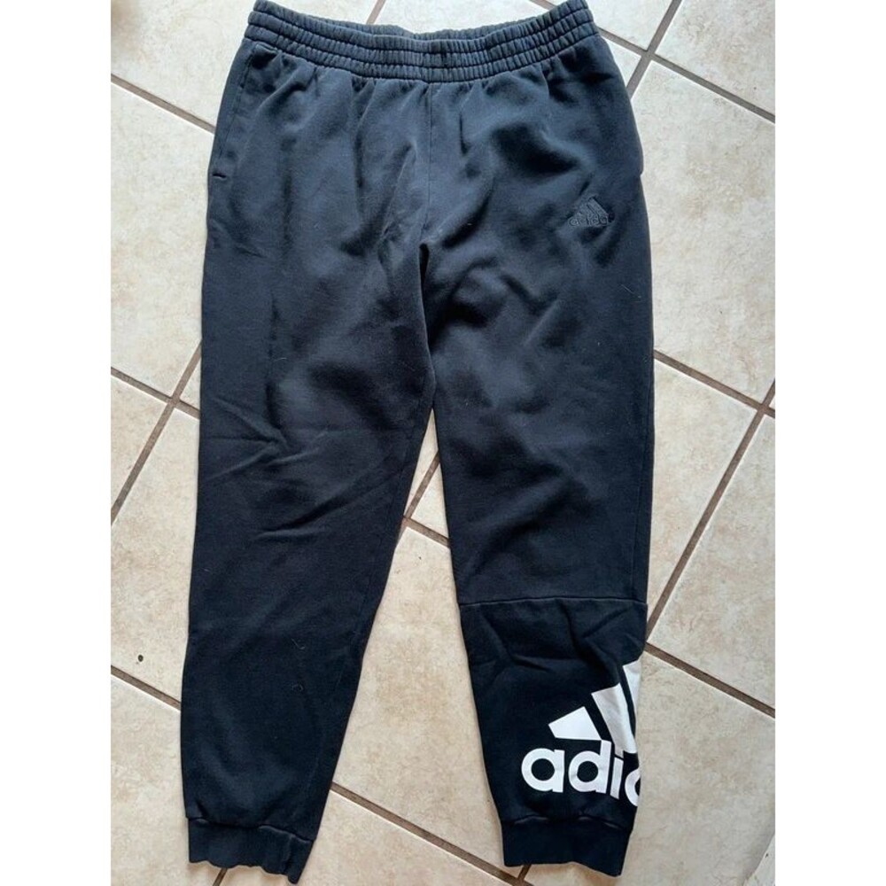 Men’s Black Adidas Joggers Size Large Tall